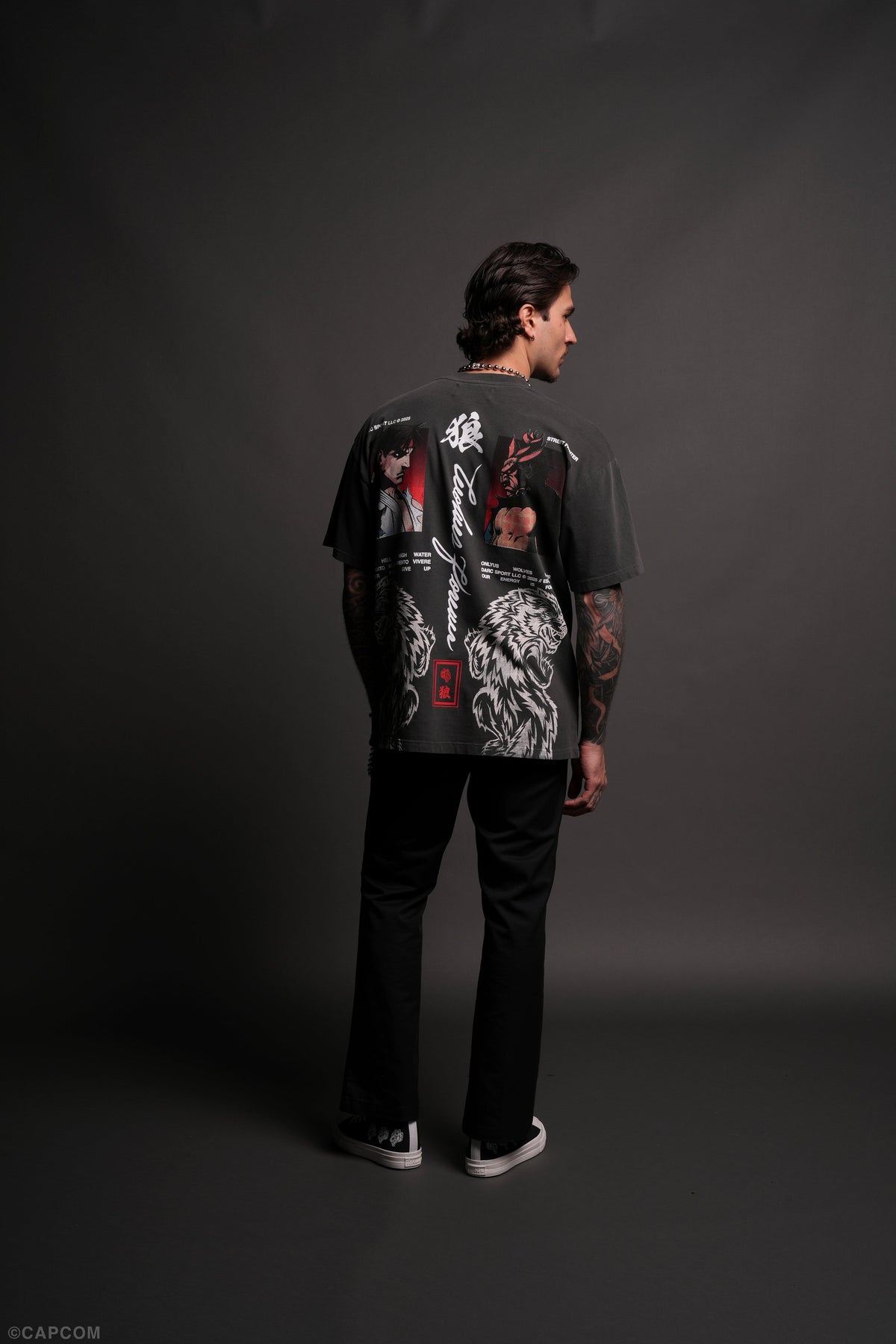 Ultimate Battle "Premium" Oversized Tee in Wolf Gray - imagem 8