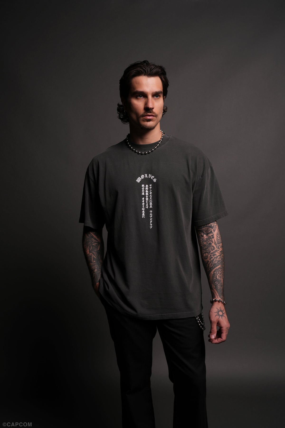 Ultimate Battle "Premium" Oversized Tee in Wolf Gray - imagem 2