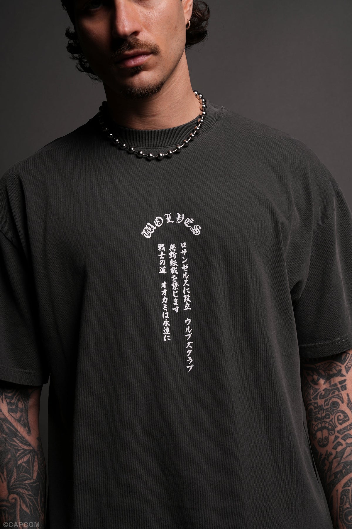 Ultimate Battle "Premium" Oversized Tee in Wolf Gray - imagem 9