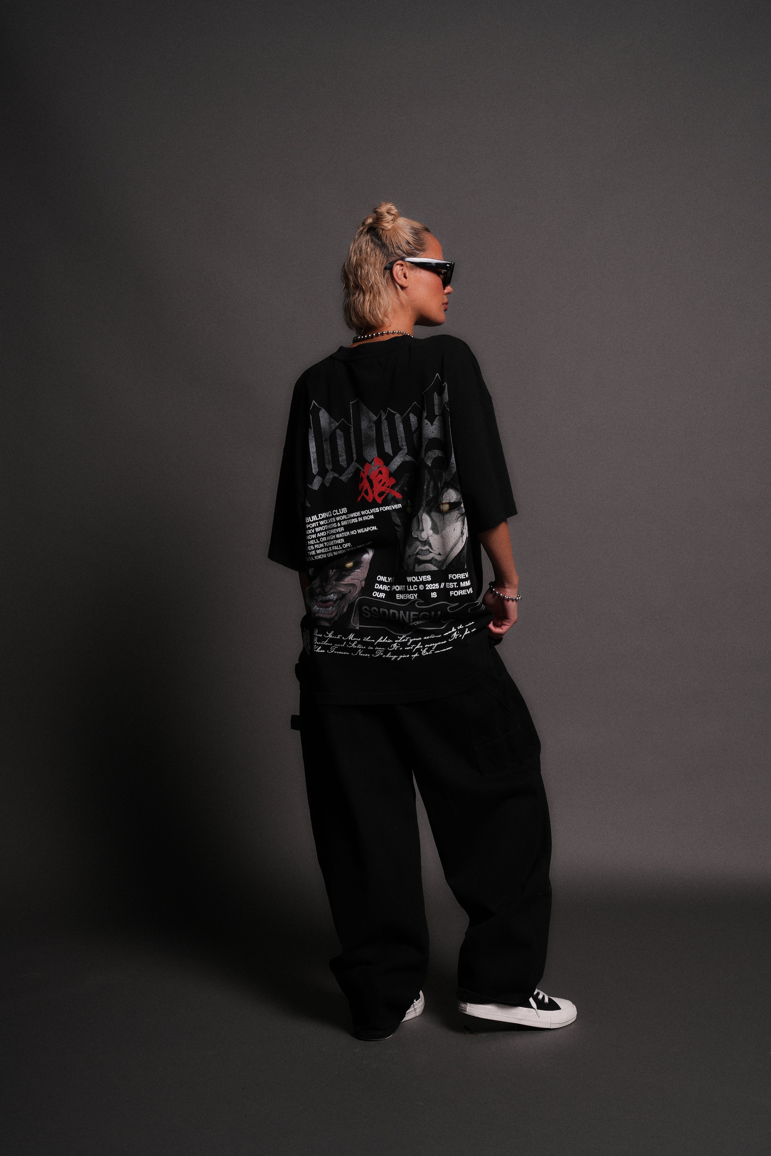 Hanma Legacy "Premium" Oversized Tee in Black — imagem 7