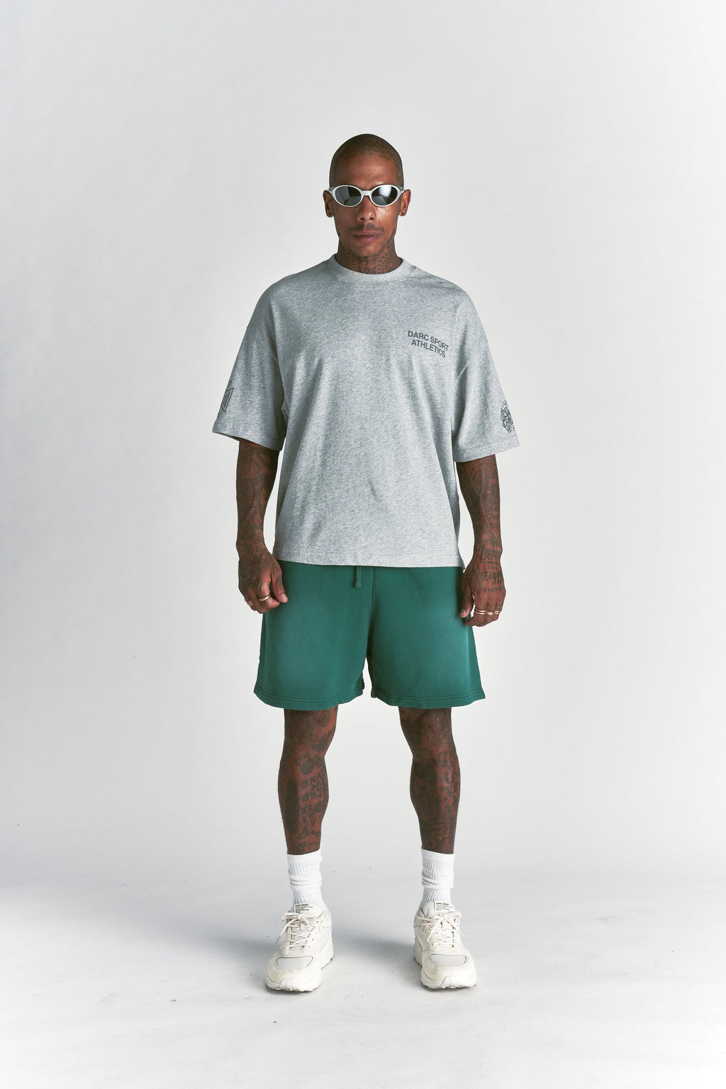 Just Wolves Oversized Post Lounge Sweat Shorts Sierra Pine Sun Fade — imagem 7