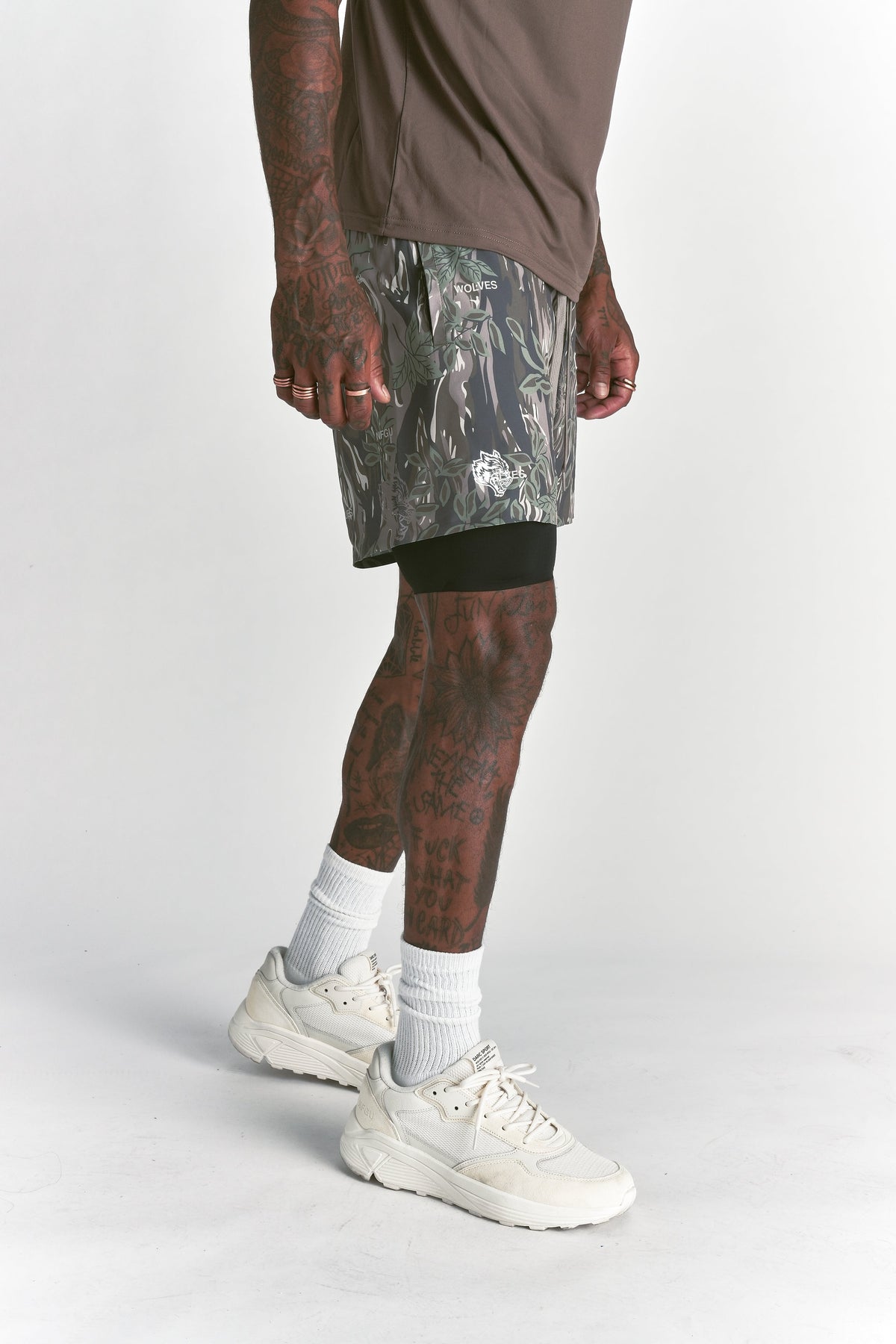 Forever Mark Compression Shorts in Norse Camo — imagem 4