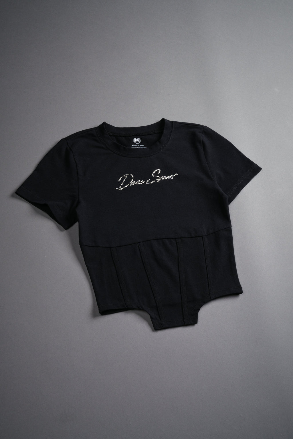 Darc Star Salem Corset Tee in Black — imagem 5