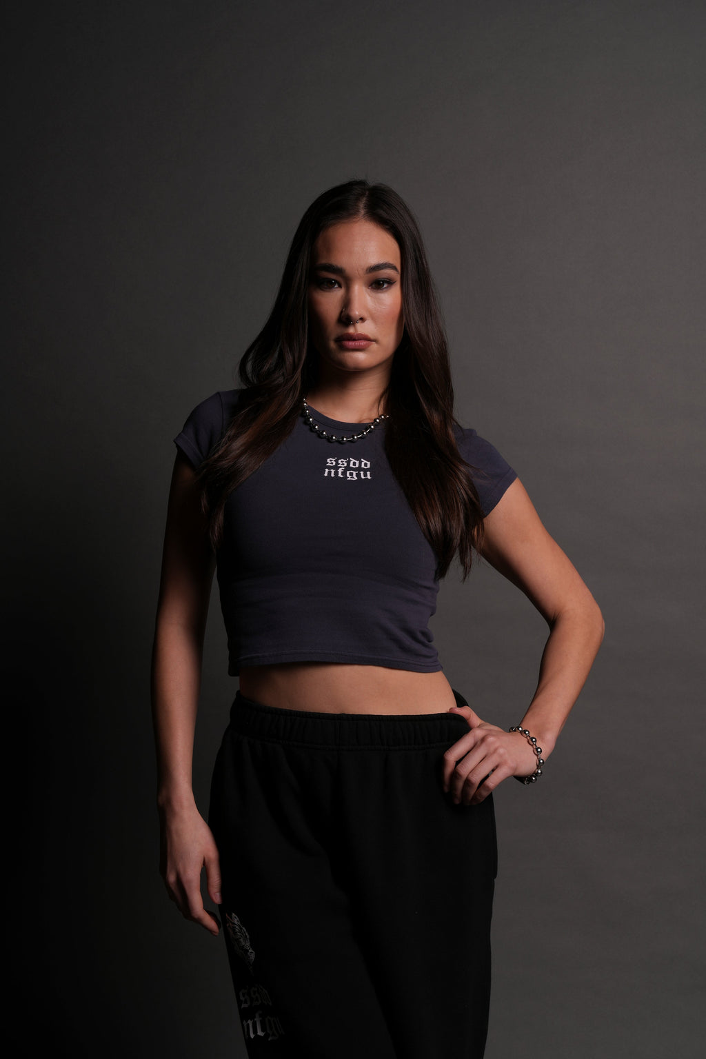 Wolf Label SSDDNFGU "Baby" Tee in Midnight Blue — imagem 7