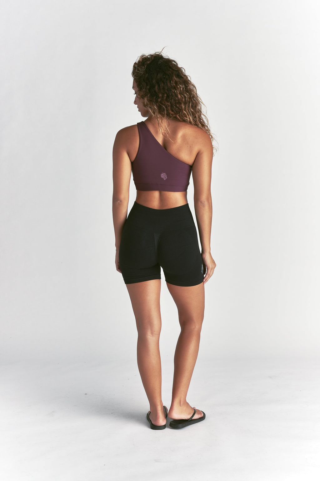 Wolf One Shoulder Bra in Fig — imagem 4