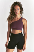 Wolf One Shoulder Bra in Fig — imagem principal