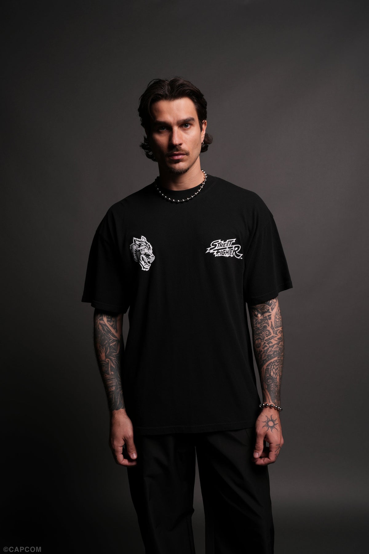 Iron Heart "Premium" Oversized Tee in Black - imagem 2
