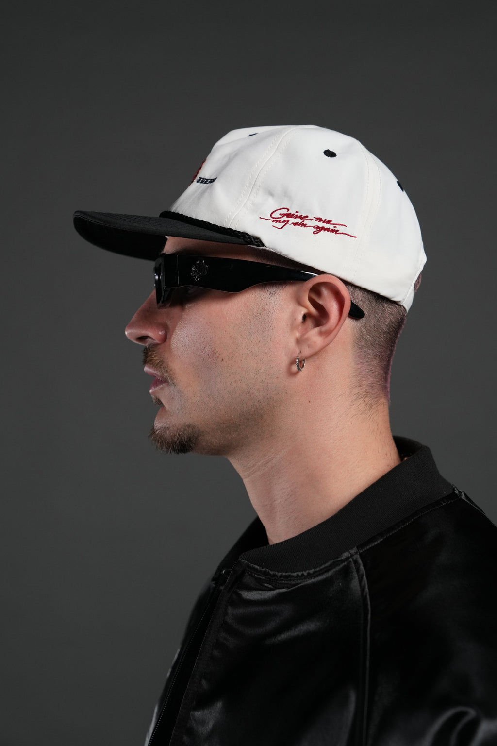 Doomed Love Paradise Hat in Cream/Black — imagem 7