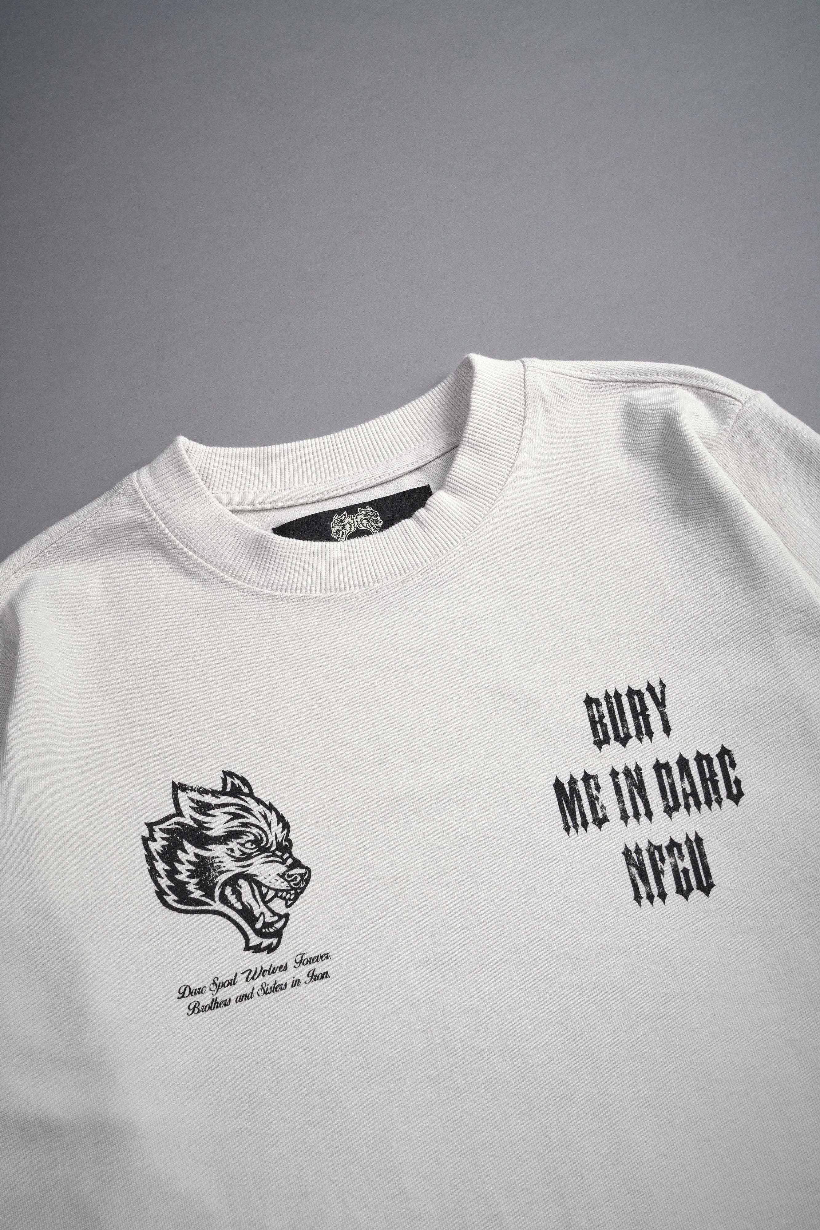 Bury Me In Darc NFGU "Premium" (Cropped) Tee in Stone — imagem 6