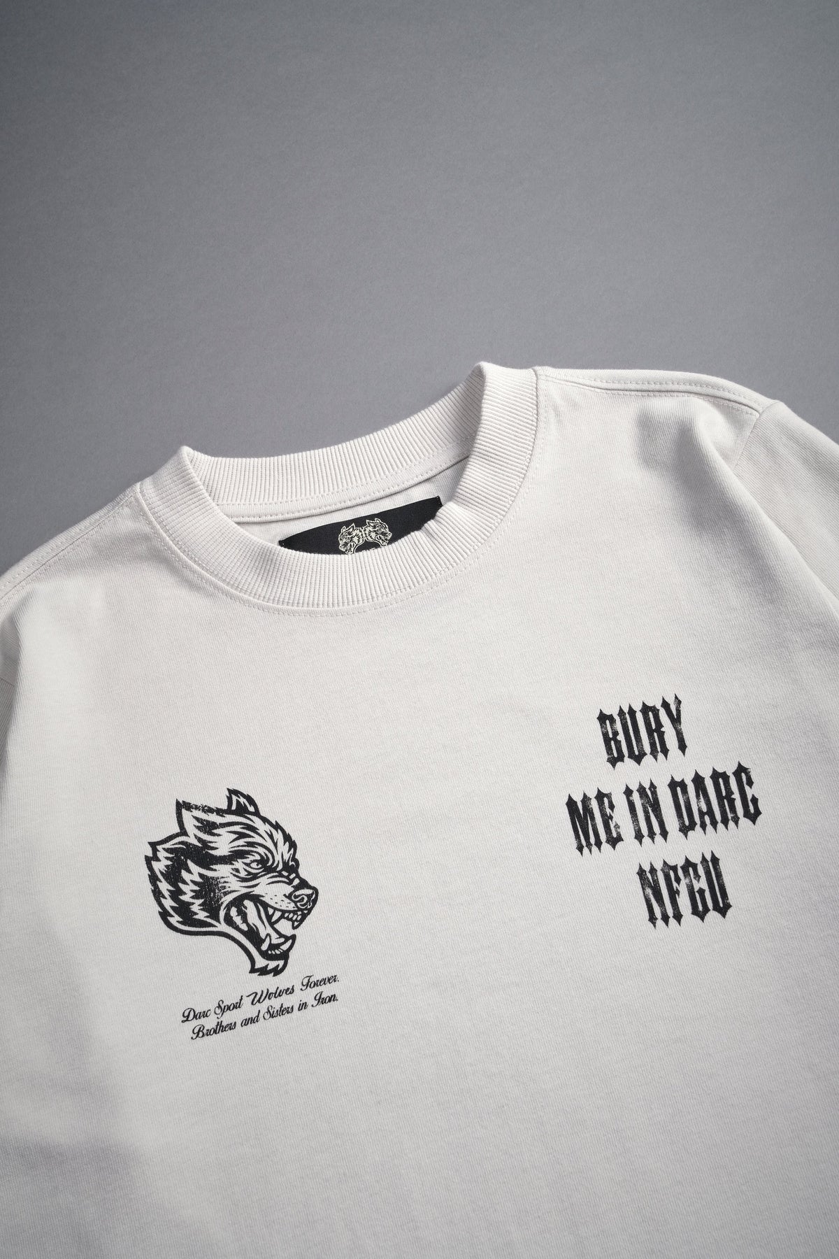 Bury Me In Darc NFGU "Premium" (Cropped) Tee in Stone - imagem 6
