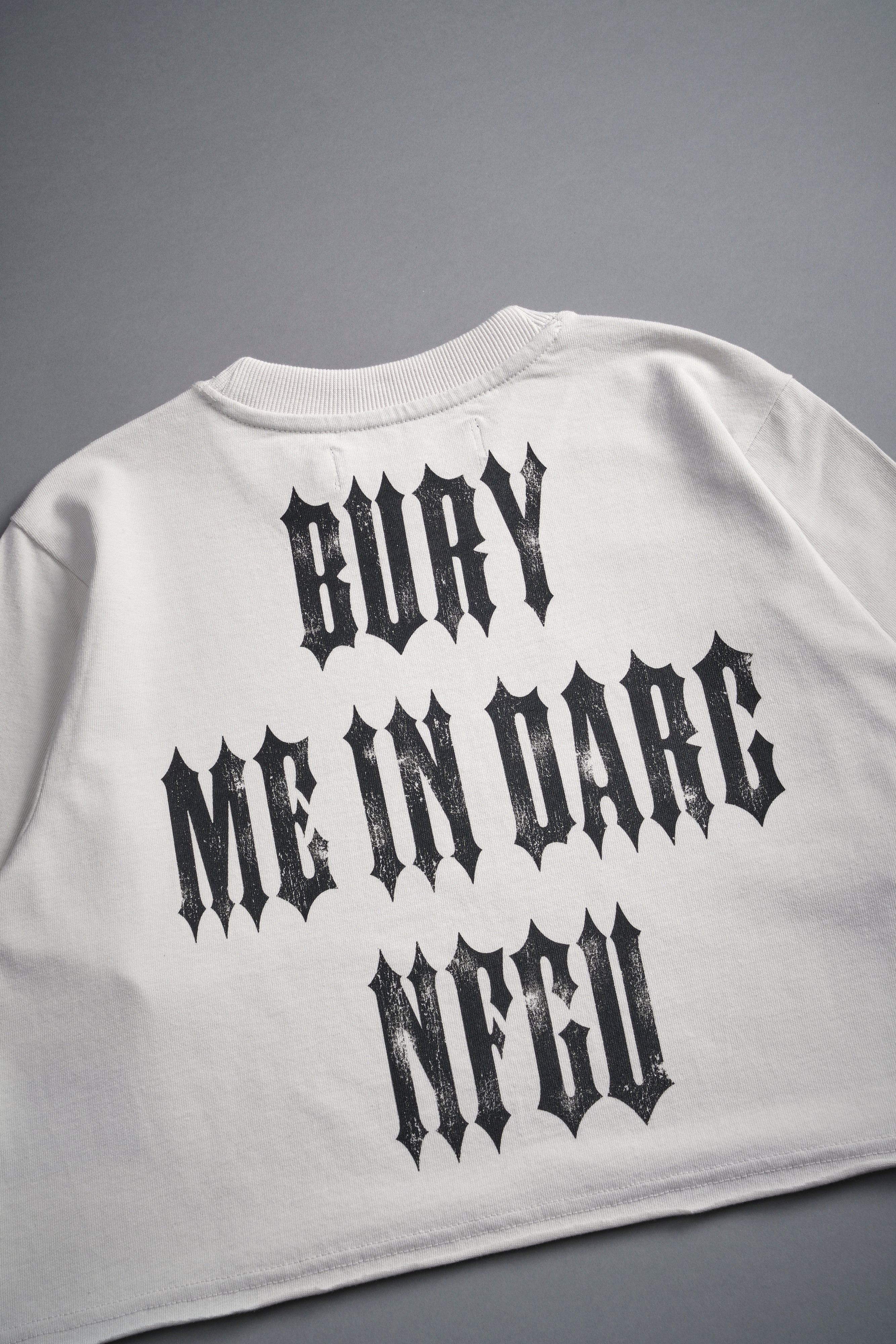 Bury Me In Darc NFGU "Premium" (Cropped) Tee in Stone — imagem 8