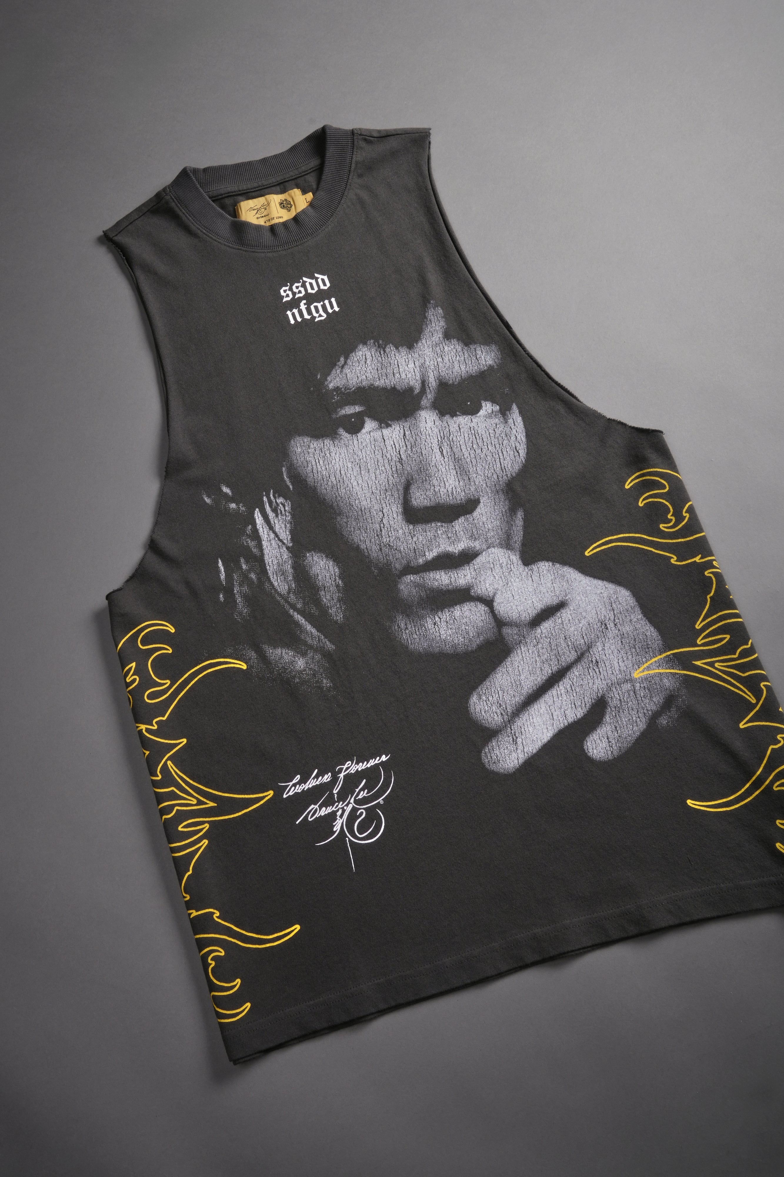 Don't Think, Feel! "Tommy" Muscle Tee in Wolf Gray — imagem 8