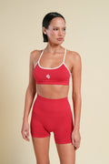 Wolf "Stella" Soft Seamless Shorts in Cherry — imagem principal