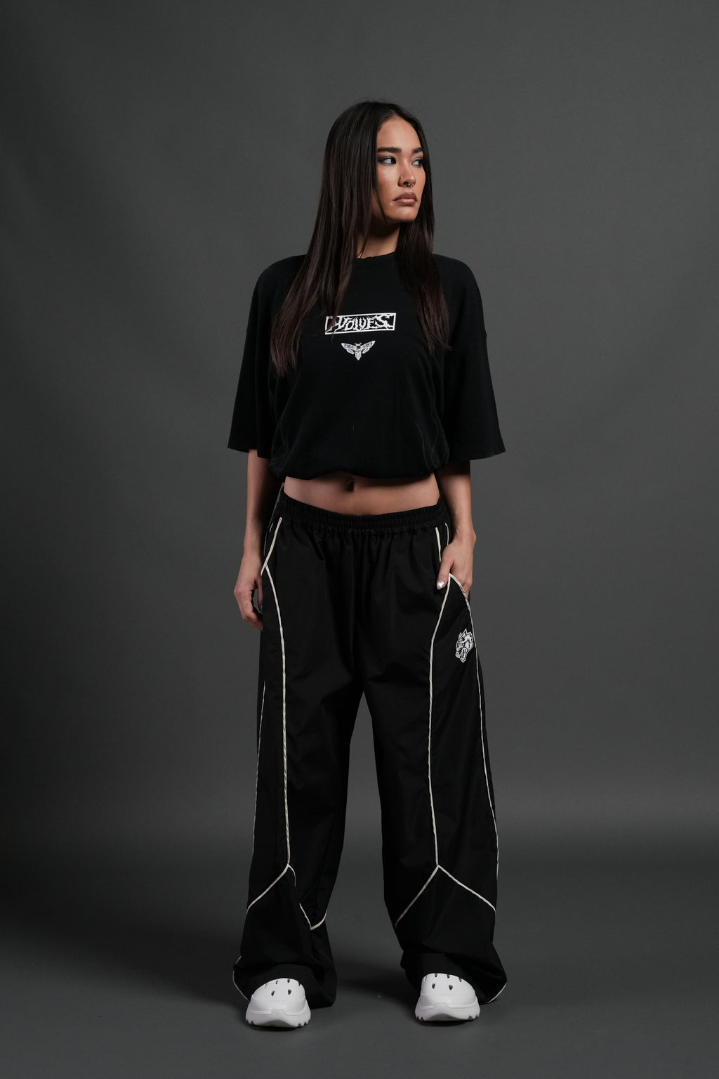 Death's-Head Premium Oversized Tee in Black — imagem 5