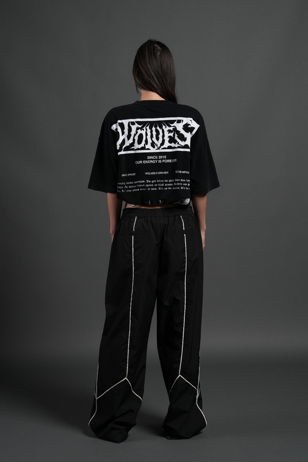 Death's-Head Premium Oversized Tee in Black — imagem 6