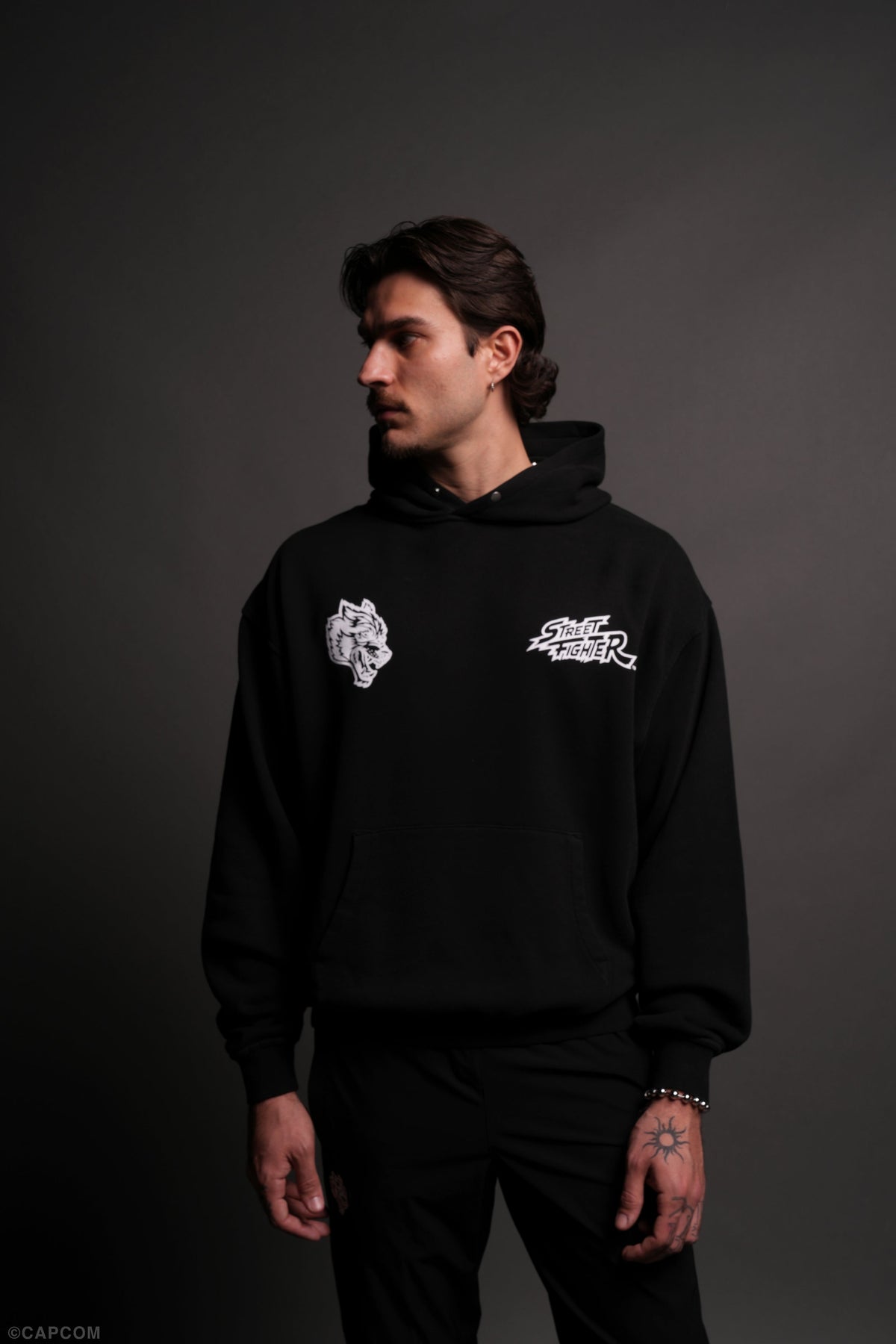 Iron Heart "Pierce" Hoodie in Black - imagem 2