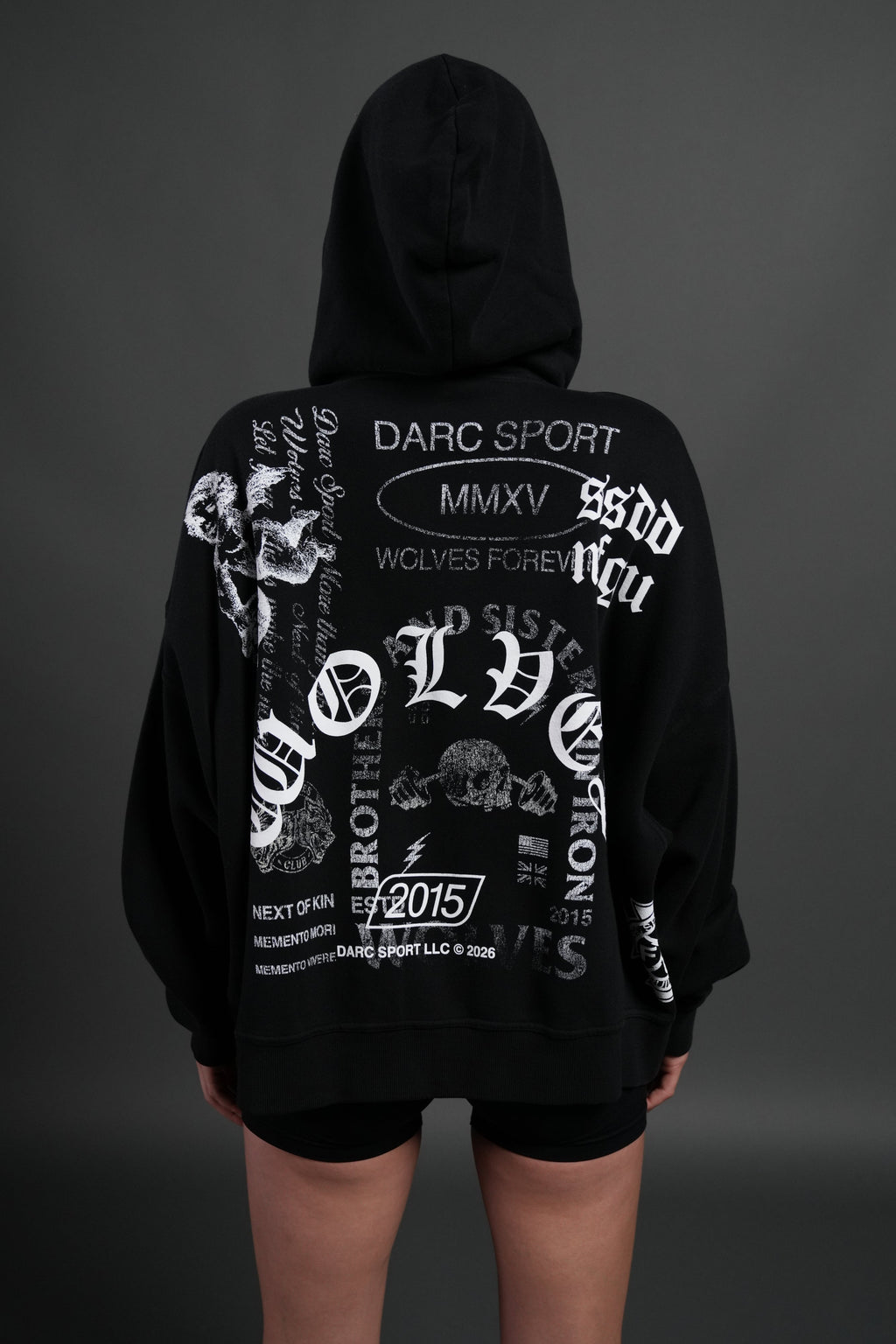 Next Of Kin NFGU Vex Double Zip Hoodie in Black — imagem 4