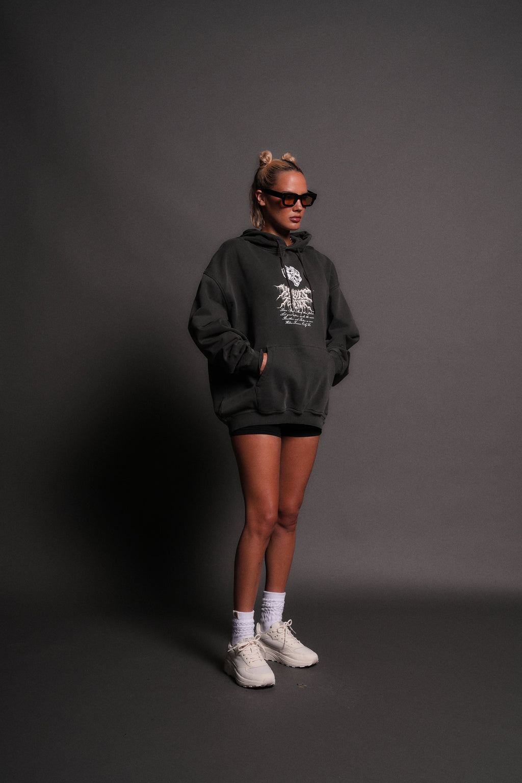 Jack Hammer "Grunge" Hoodie in Wolf Gray — imagem 5