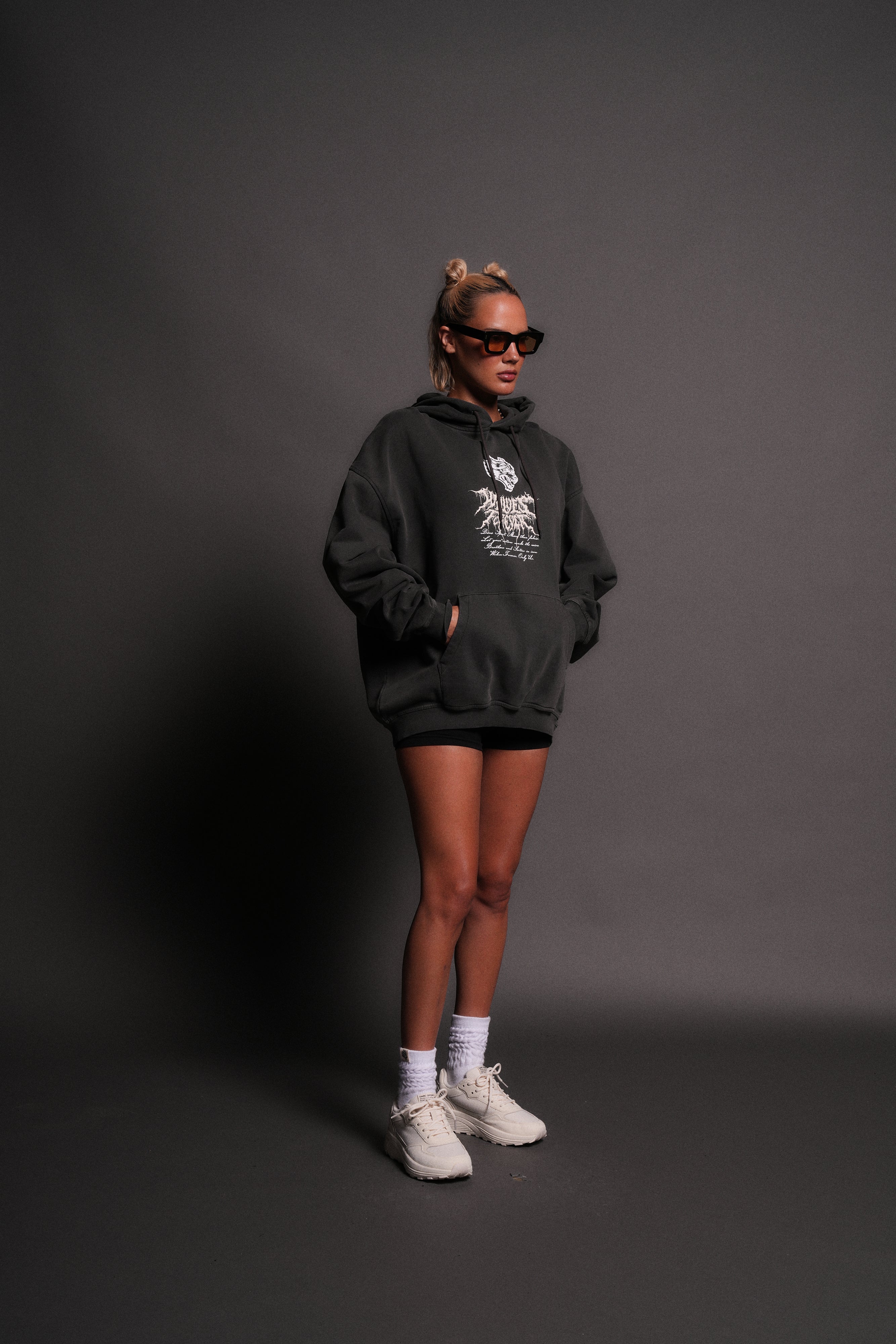 Jack Hammer "Grunge" Hoodie in Wolf Gray — imagem 5