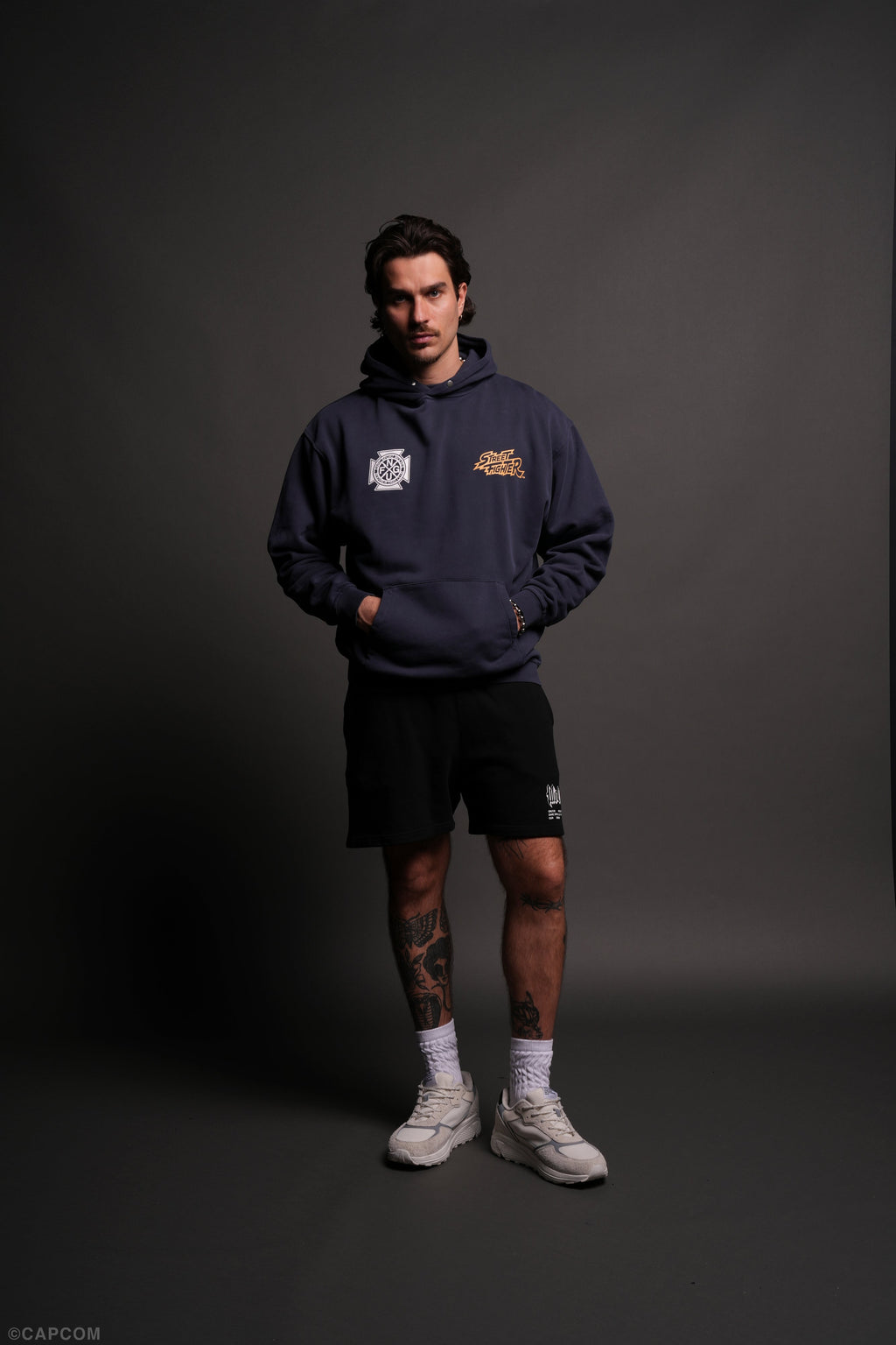 Final Boss "Pierce" Hoodie in Storm Blue - imagem 5