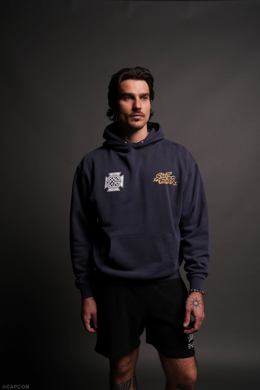 Final Boss "Pierce" Hoodie in Storm Blue - imagem 2