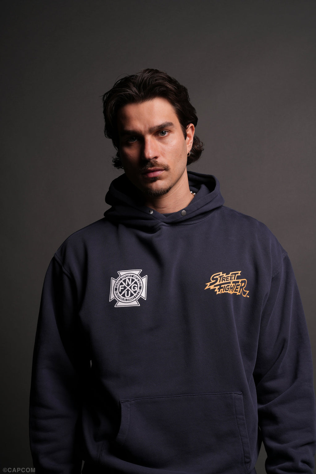 Final Boss "Pierce" Hoodie in Storm Blue - imagem 7
