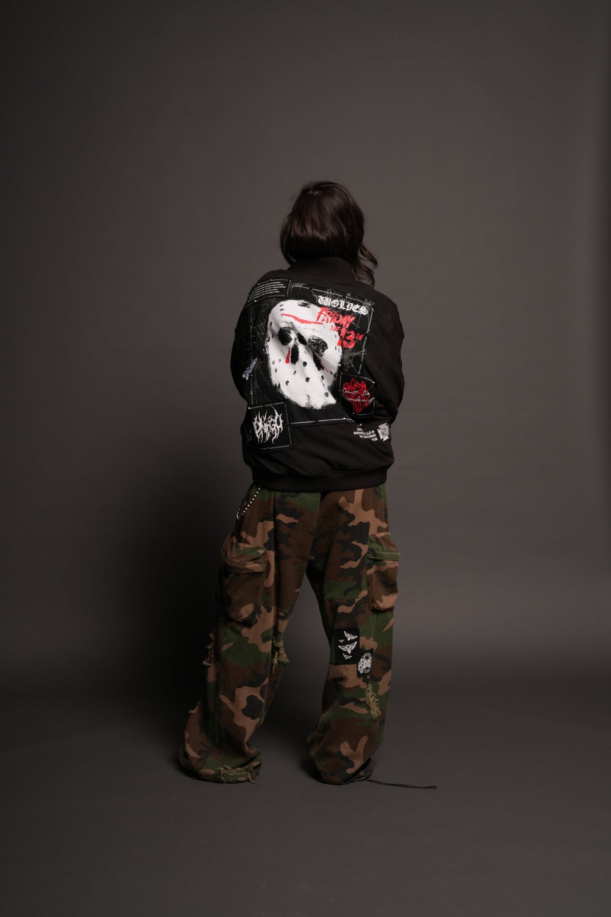 Jason Frvr Cloud Quilted Reversible Bomber Jacket In Black/Oxblood