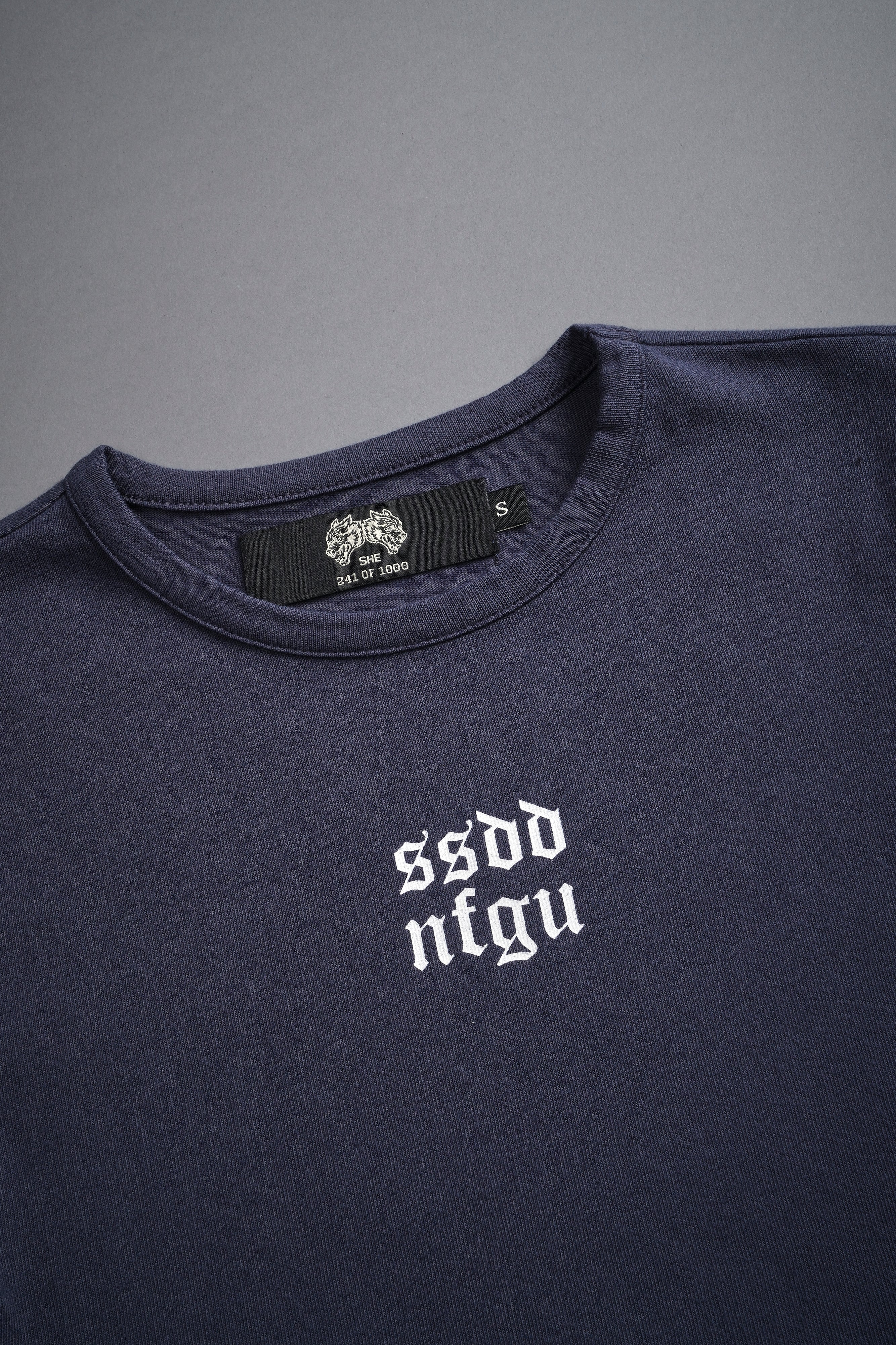 Wolf Label SSDDNFGU "Baby" Tee in Midnight Blue — imagem 8