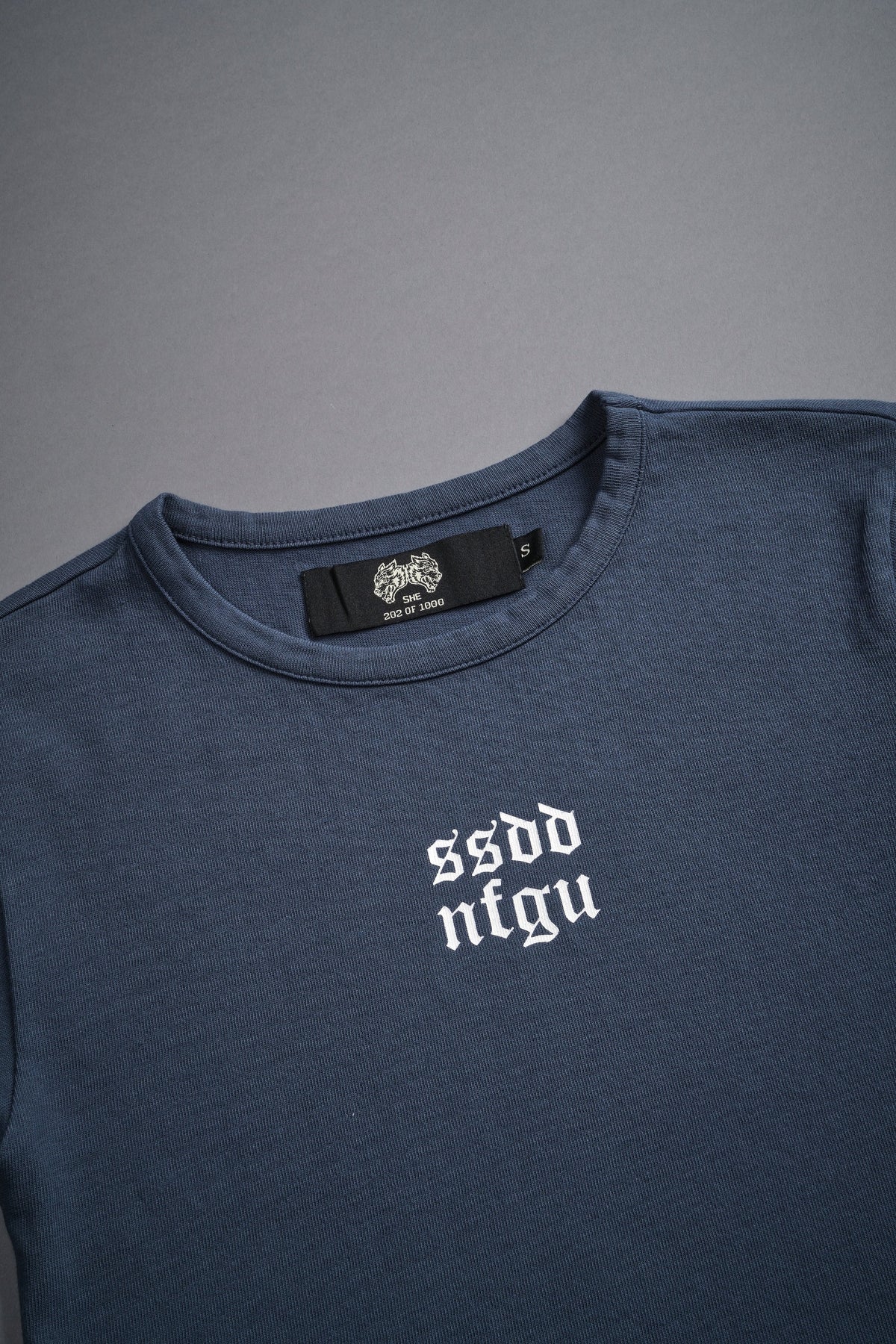 Wolf Label SSDDNFGU "Baby" Tee in Darc Blue - imagem 8