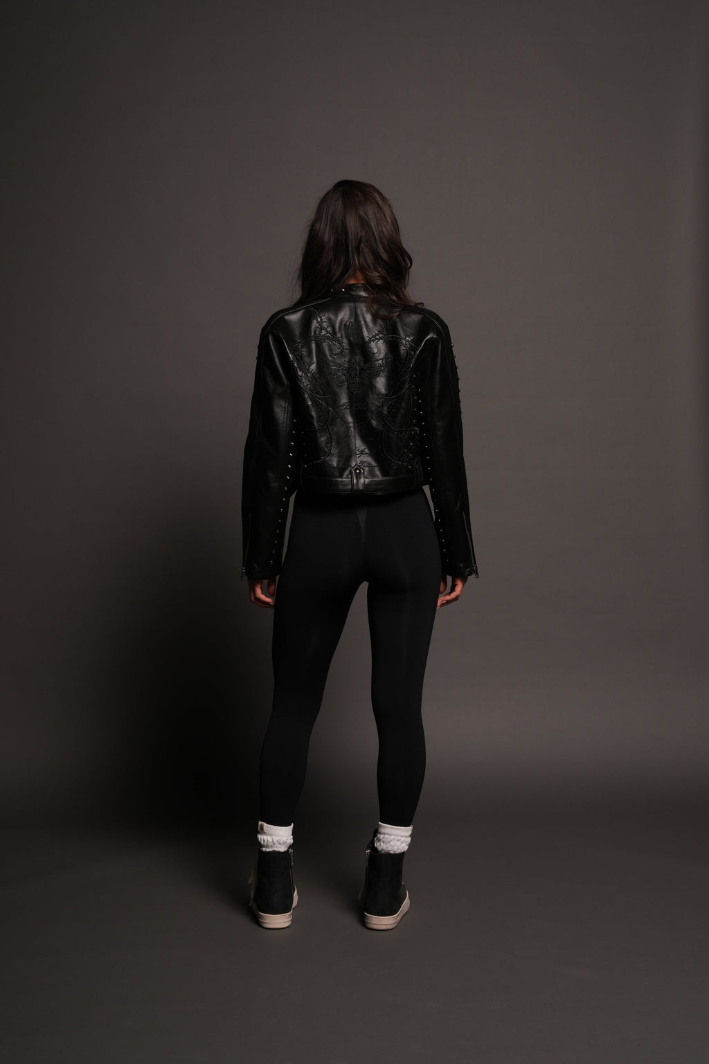 Mori Thorns Letty Moto Jacket In Black/Black