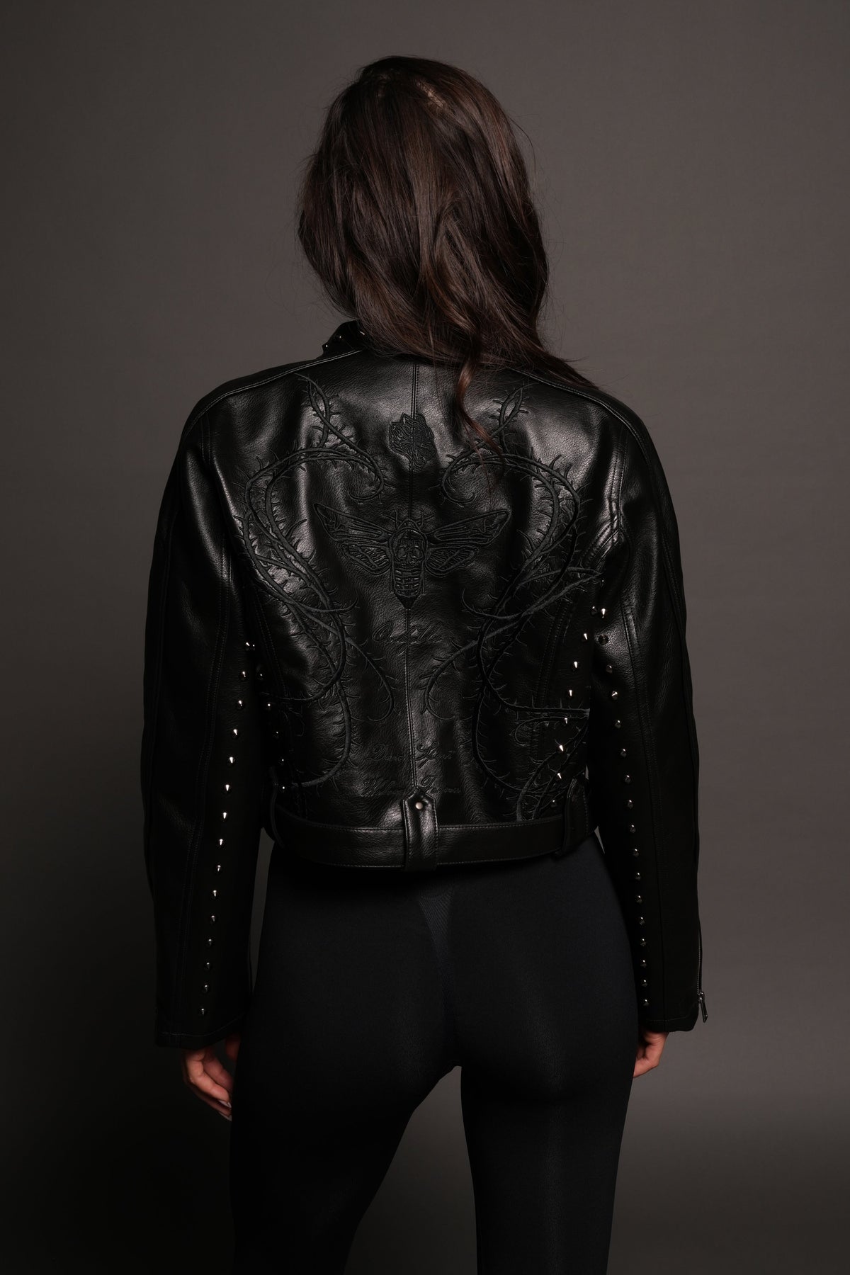 Mori Thorns Letty Moto Jacket In Black/Black