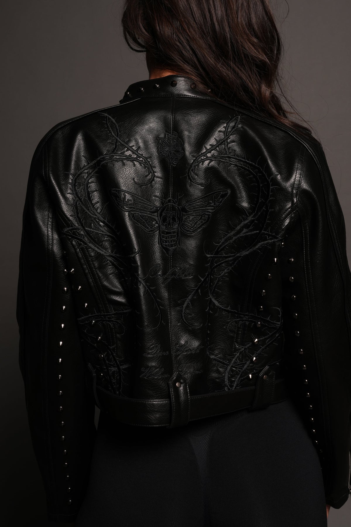 Mori Thorns Letty Moto Jacket In Black/Black