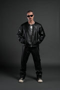 Wolves Pyramid Jesse Biker Jacket in Black - imagem 1