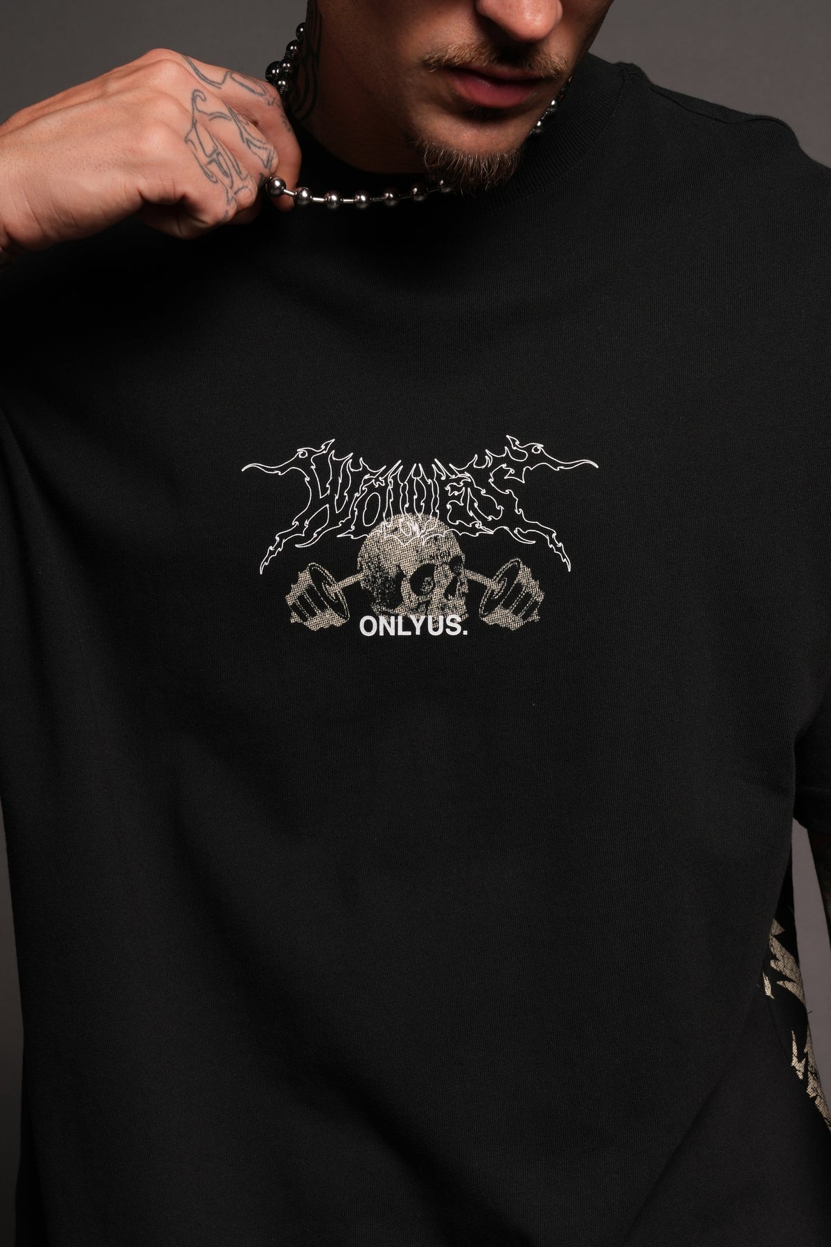 Wolves Bodybuilding Club Premium Tee In Black - imagem 7