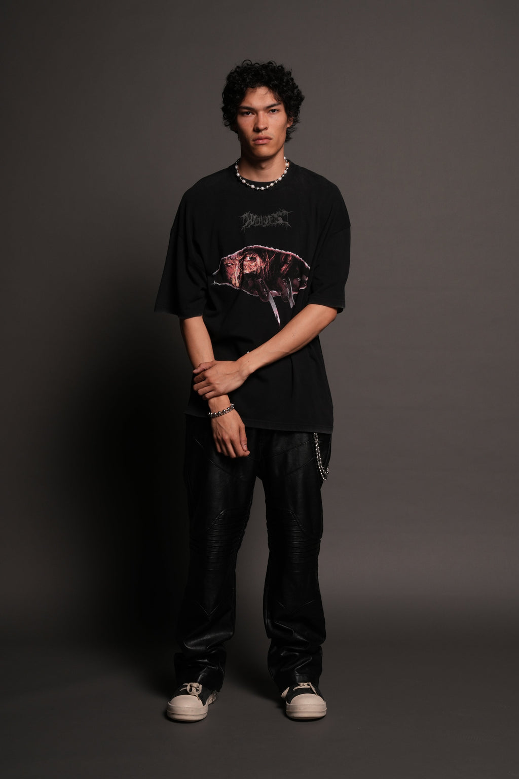 Dont Sleep Premium Oversized Tee In Black