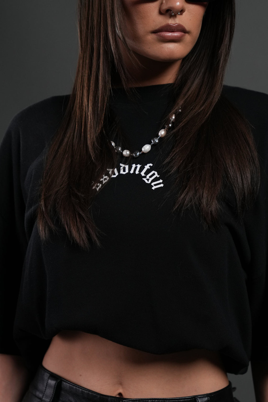 Our Sacrifice Premium Oversized Tee in Black Sun Fade — imagem 7
