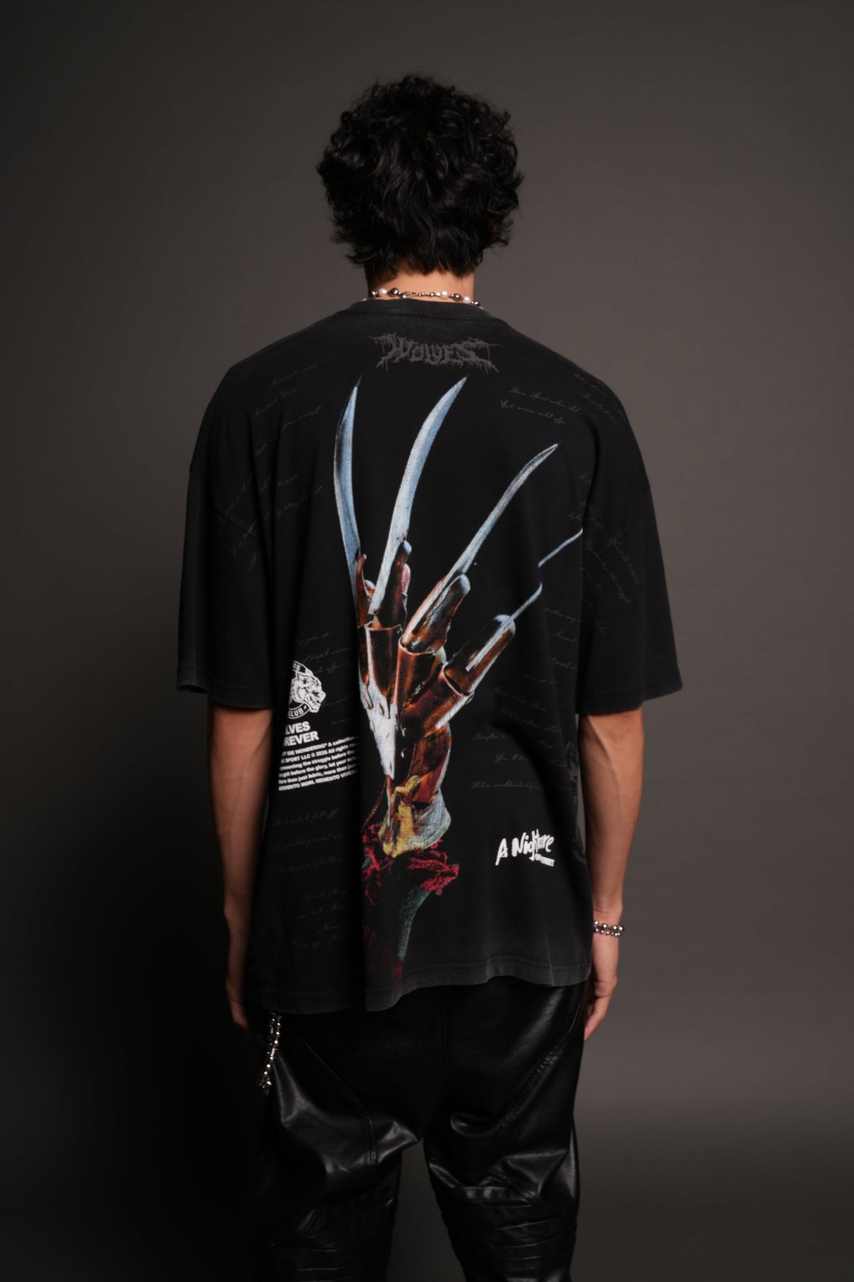 Dont Sleep Premium Oversized Tee In Black