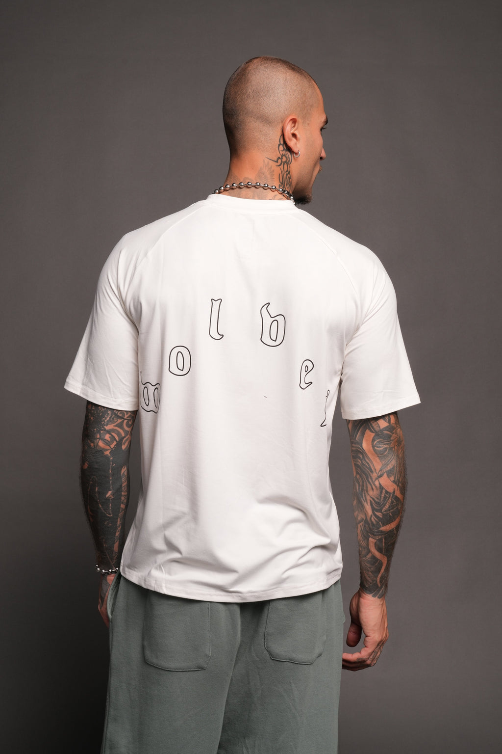 Wolves Pyramid V2 Dry Wolf Raglan Ss Tee In White - imagem 2