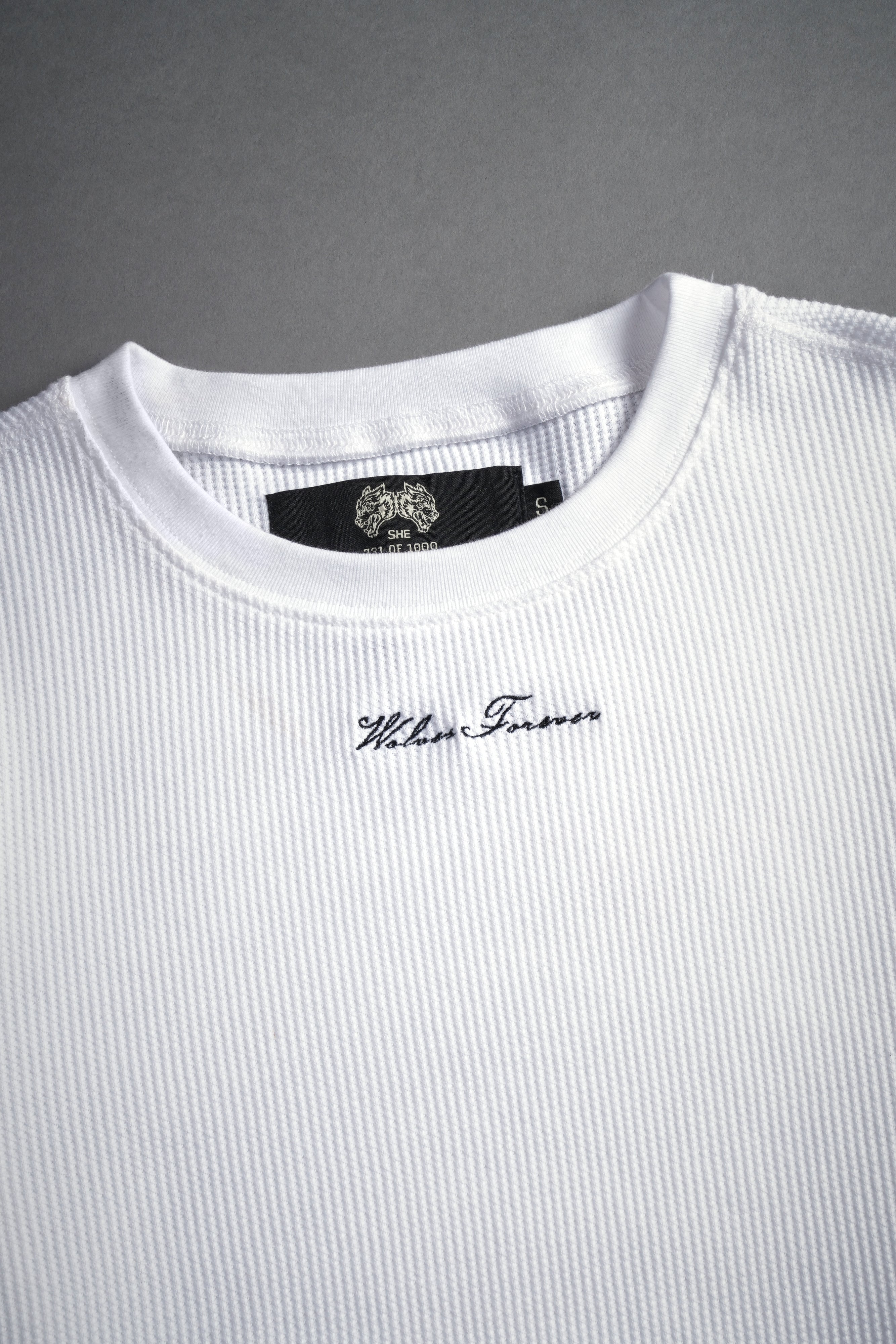 Conquer Cropped Thermal LS in White — imagem 5