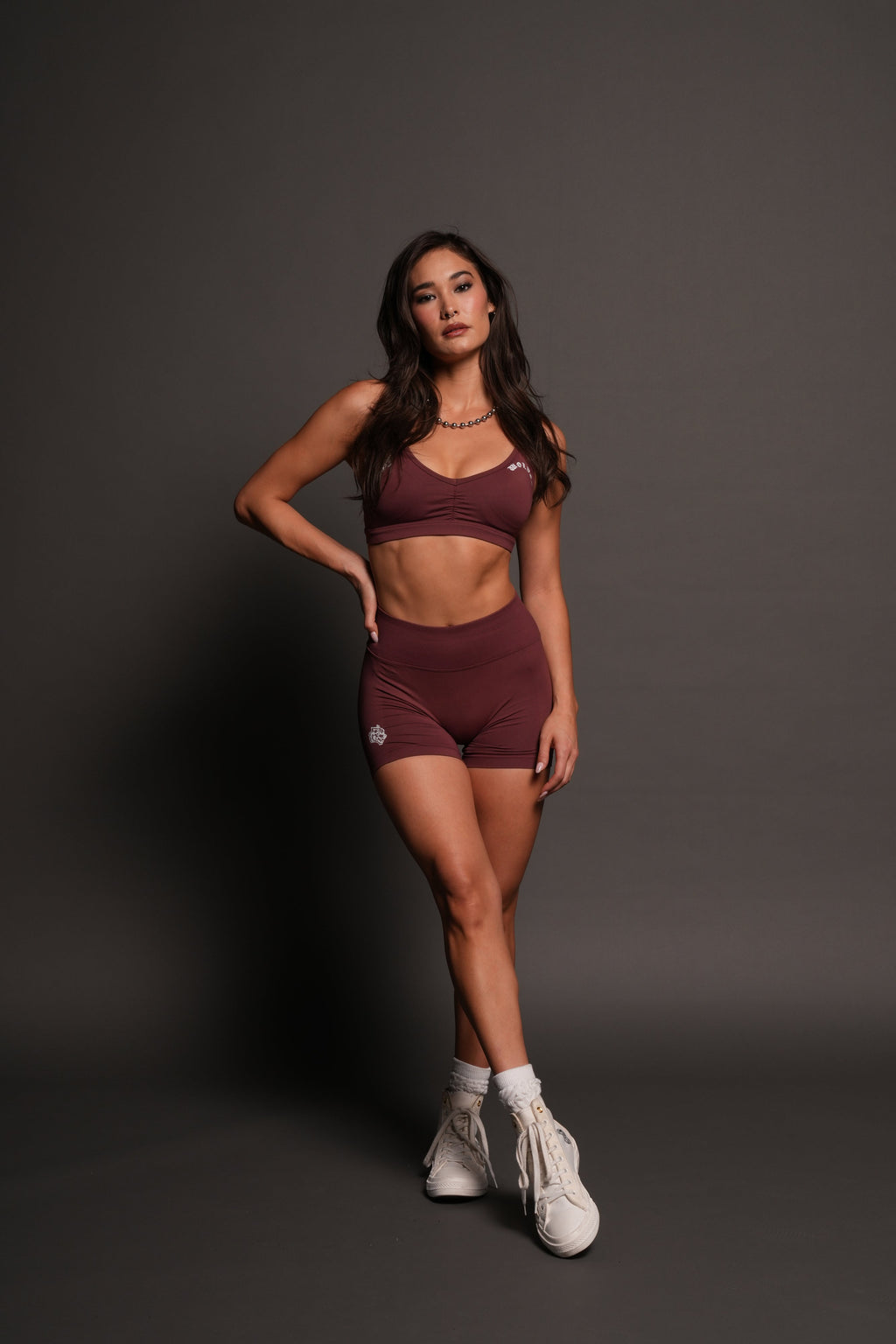 Wolves Evey Seamless Bra In Oxblood