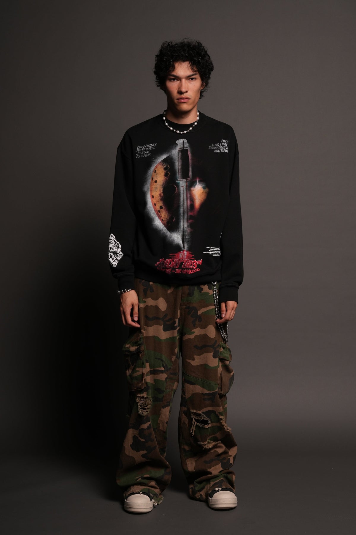 The New Blood London Crewneck In Black