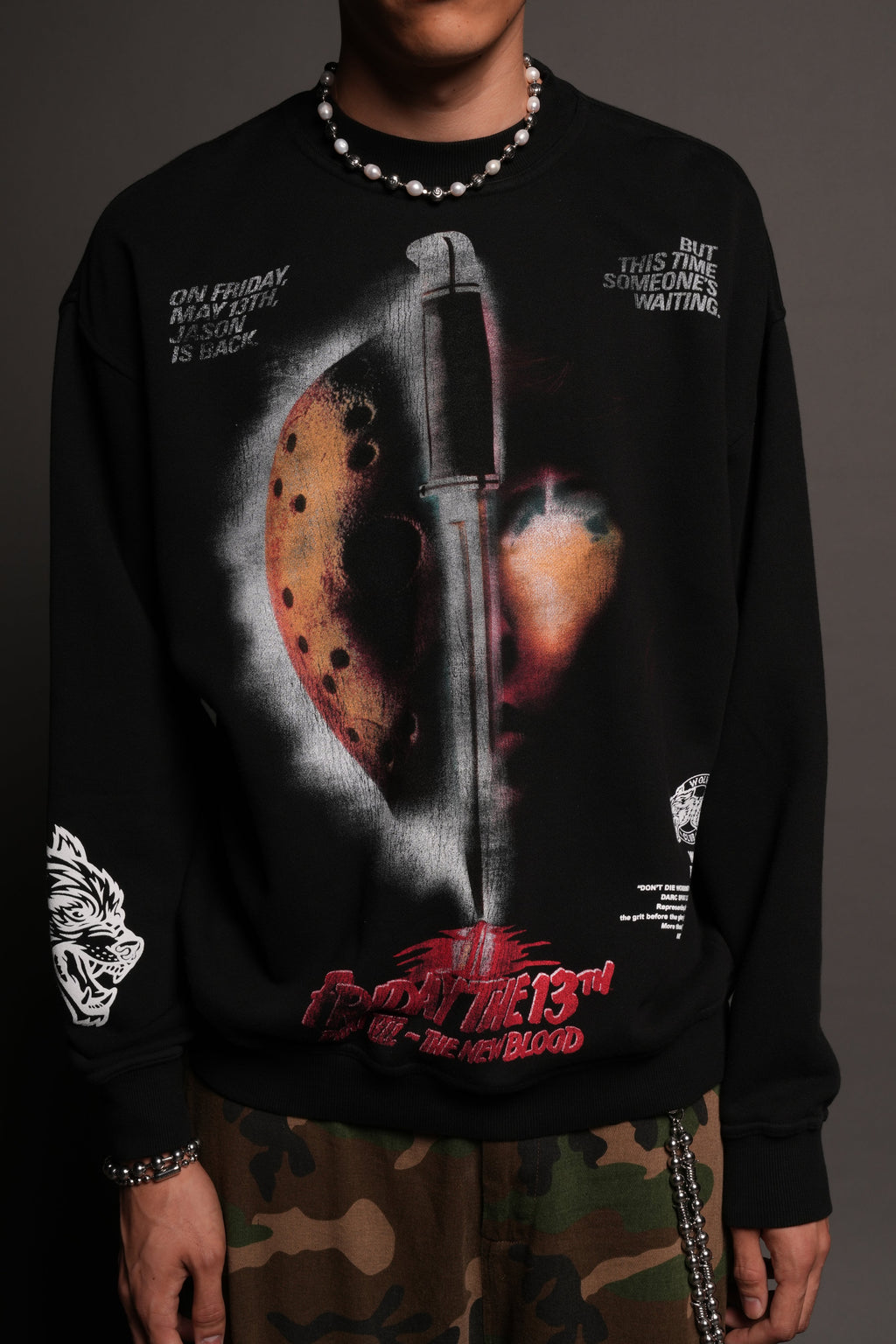 The New Blood London Crewneck In Black