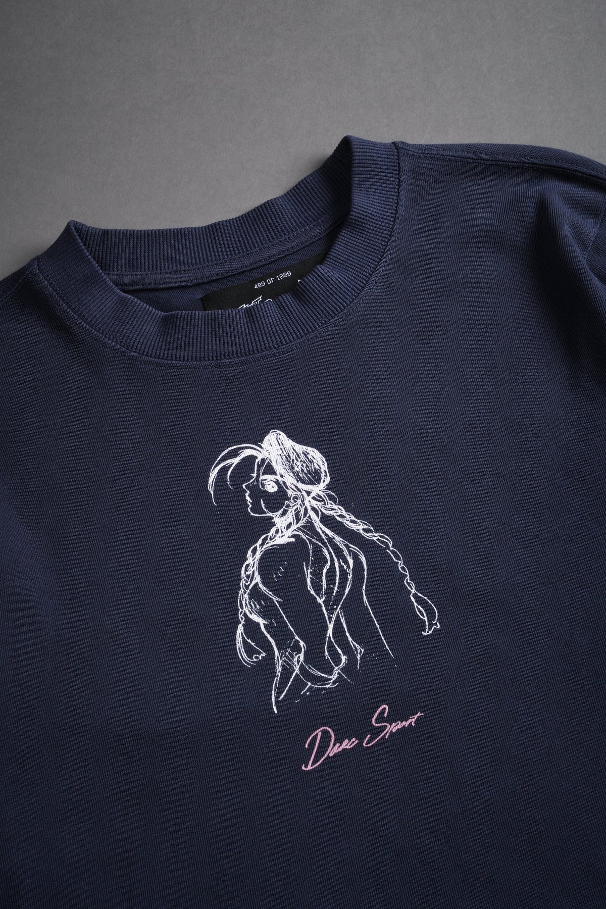 Mission Accomplished "Premium" (Cropped) Tee in Storm Blue - imagem 7