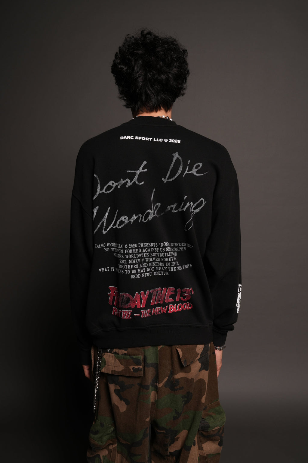 The New Blood London Crewneck In Black