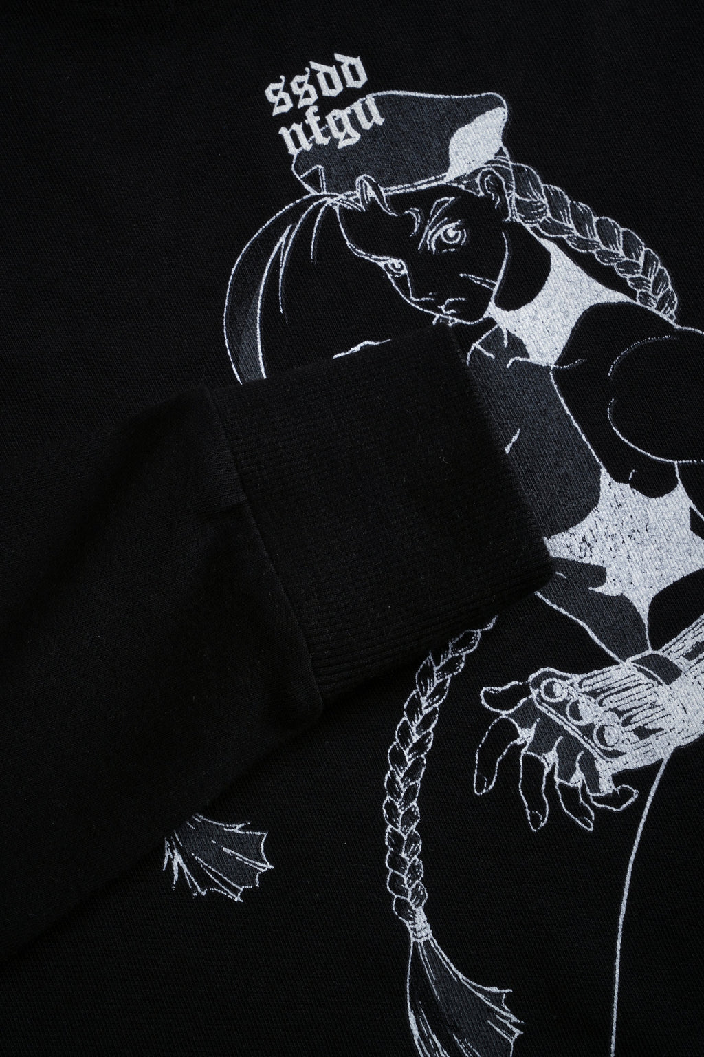 Fighter "Premium" (Cropped) L/S Tee in Black - imagem 11