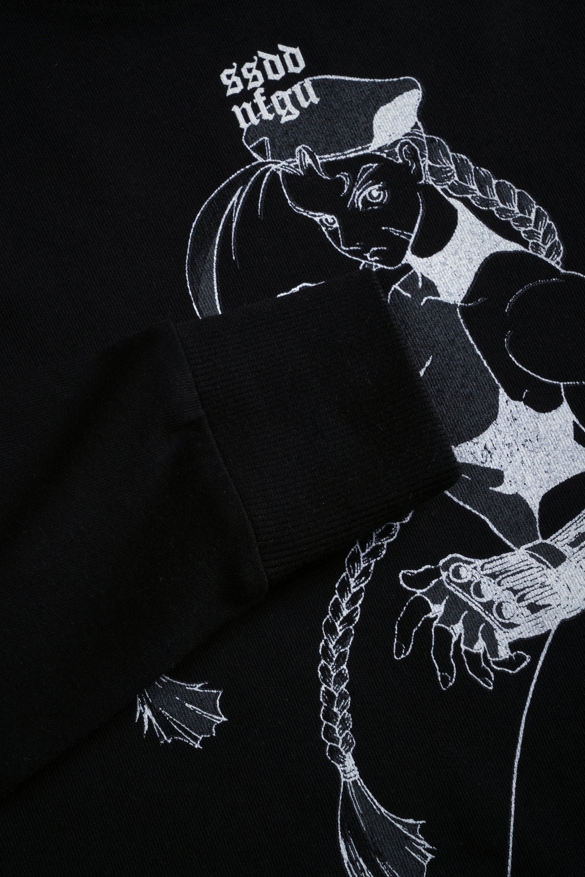 Fighter "Premium" (Cropped) L/S Tee in Black - imagem 11