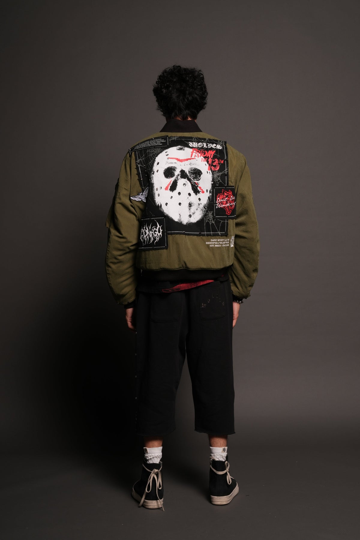 Jason Frvr Cloud Quilted Reversible Bomber Jacket In Dover Green/Taupe