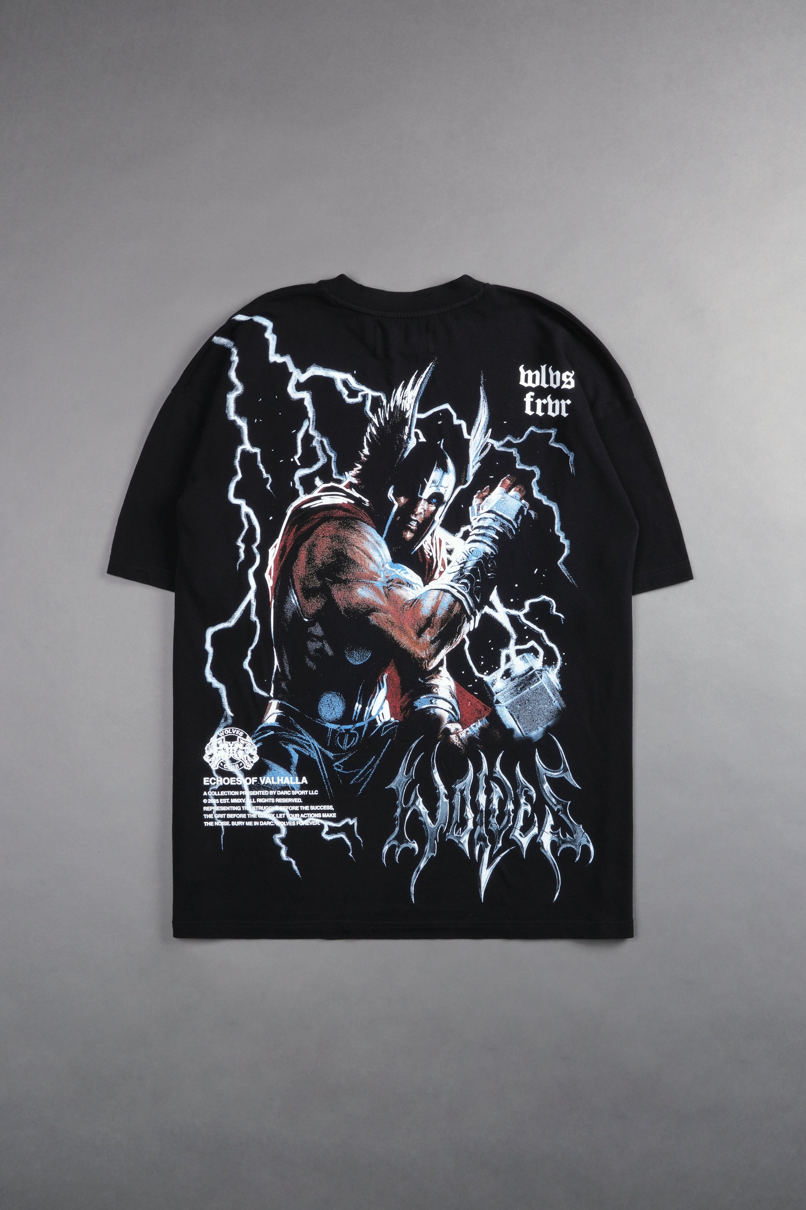 God Of Thunder "Premium" Oversized Tee in Black — imagem 1