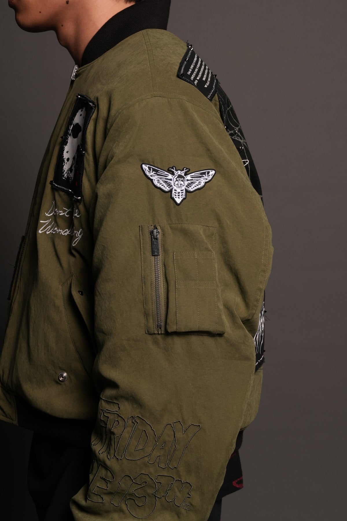 Jason Frvr Cloud Quilted Reversible Bomber Jacket In Dover Green/Taupe