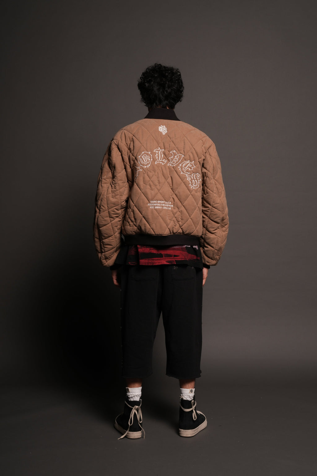 Jason Frvr Cloud Quilted Reversible Bomber Jacket In Dover Green/Taupe